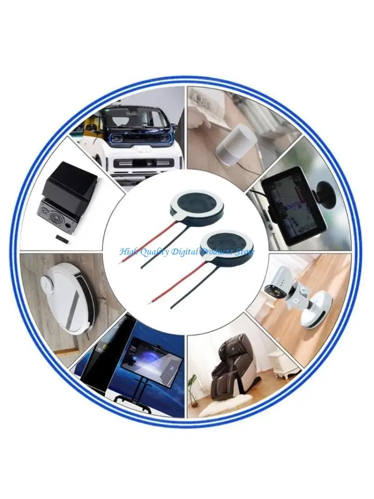 U2JE 15mm Internal Small Loudspeaker, 8Ohm 0.5W ABS Casing Waterproof