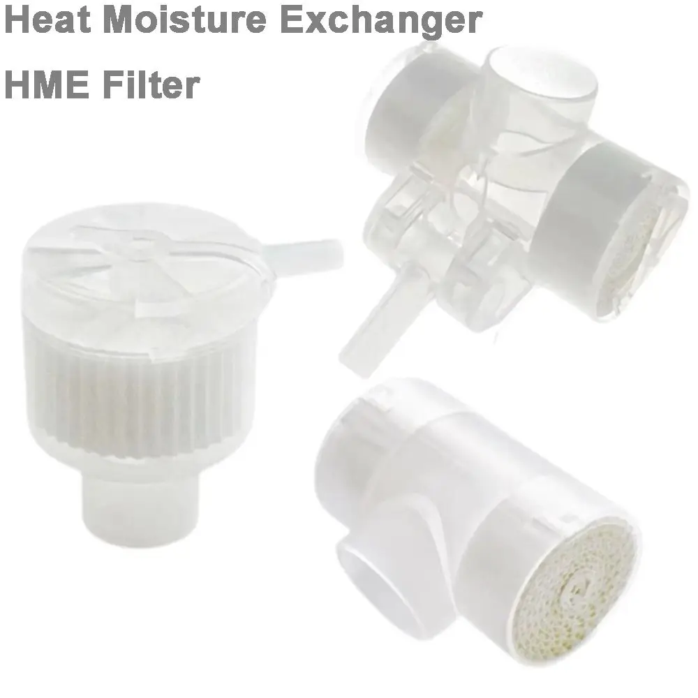 Disposable Heat Moisture Exchanger L/T Type With Thin Filter Paper HME Filter Sterilized Disposable Filter