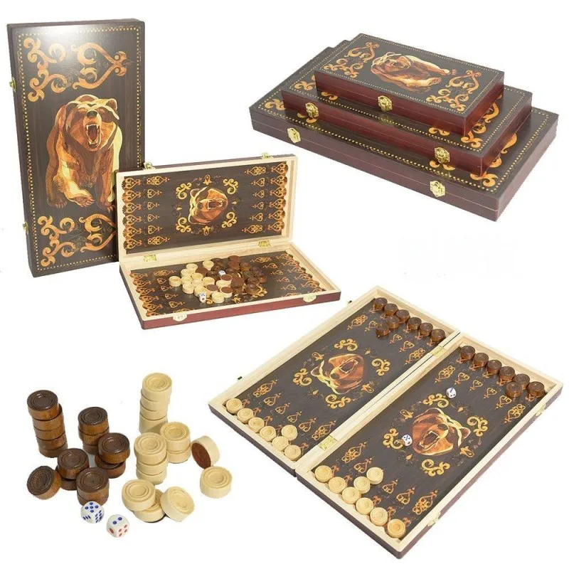 

Chess Game Board Folding Wooden Chess Board Sets Exquisite Chess Set Chess and Checkers Game Set