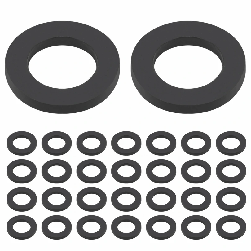 30pcs 1/2 inch O Ring Washer Flat Rubber Seal Gaskets Set Water Tap Connection Faucet Shower Head Hose O Ring Washer Hose Gasket