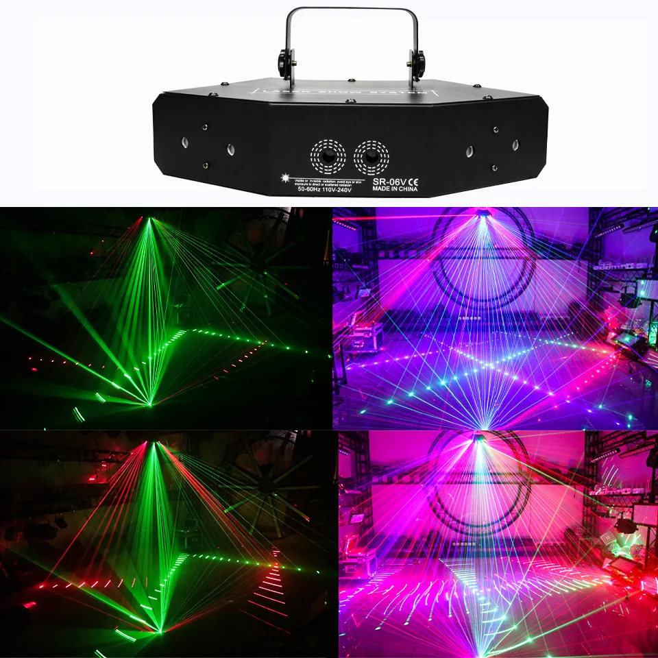 Imagem -05 - Mini Led Laser Light Projector Feixe Rgb Festa Dmx Stage Light Strobe Sound Music Beam Effect para dj Disco Wedding Club Eyes