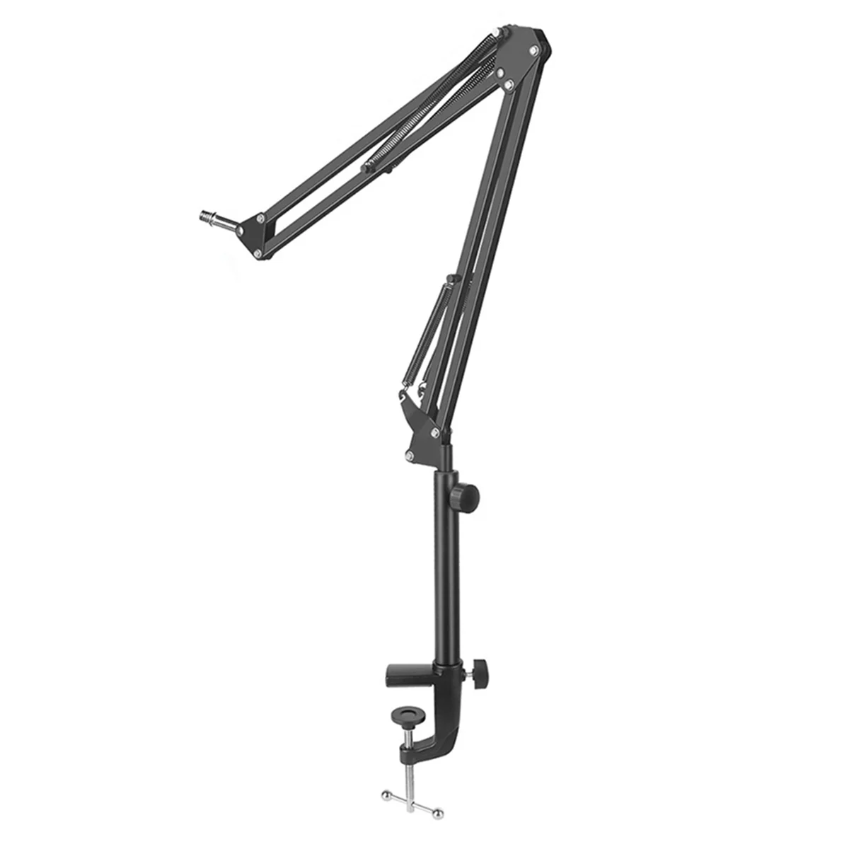 AZZ-35cm Height Increase Model Microphone Boom Arm with Tabletop Stand for Podcasting, Video Games, Radio and Studio Audio,B