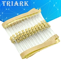 50PCS 1/2W 5% 1R~1M Carbon Film Resistors 100R 220R 1K 1.5K 2.2K 3K 4.7K 10K 22K 47K 100K 180k 100 220 1K5 2K2 4K7Ohm Resistance