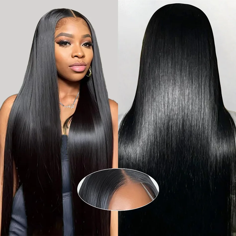 

Glueless Frontal Wigs Human Hair 220 Density Straight 30 Inch Hd Lace Front Wig Human Hair 4X4 5X5 Pelucas De Cabello 100 Humano