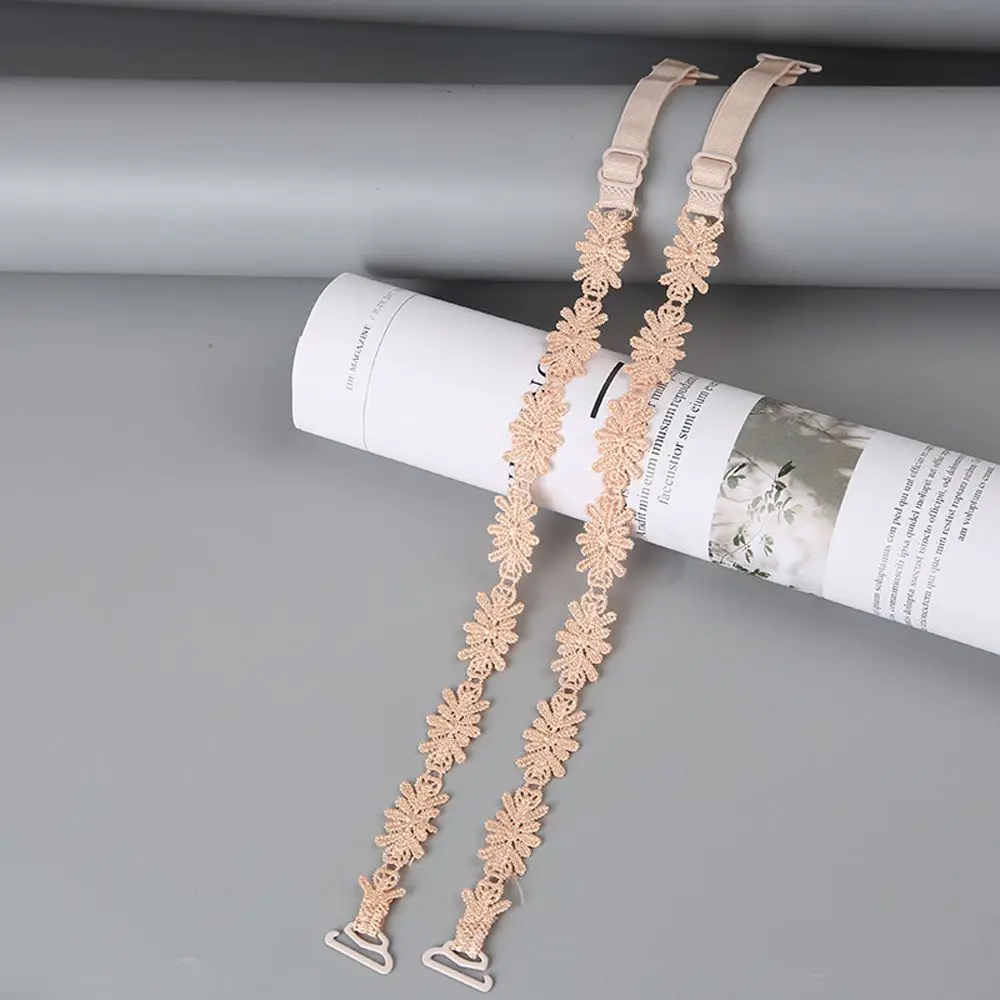 الدانتيل عدم الانزلاق لحفل الزفاف المطرزة حزام الكتف الشفاف الصدرية الملحقات العشير اكسسوارات حزام الصدرية غير مرئية