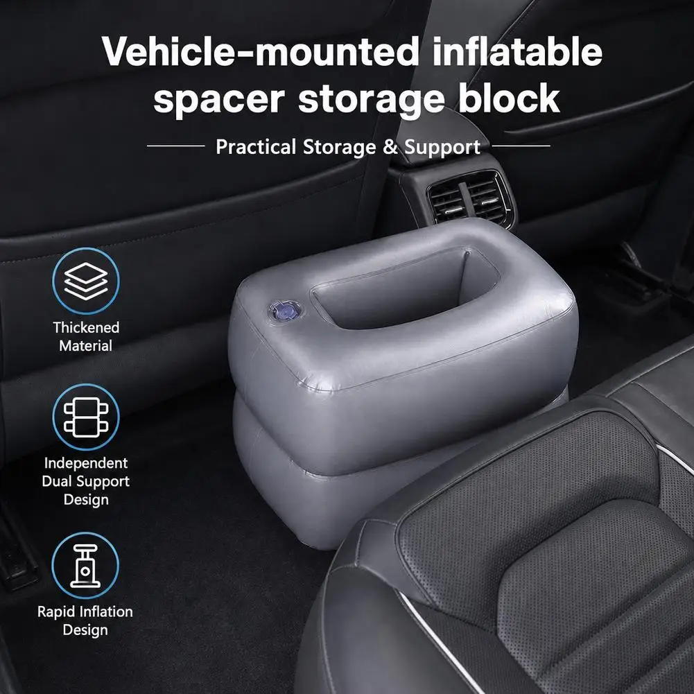 Inflatable Car Bed For Travel Suitable For Sedan SUV Business Vehicles Rear Seat Sleeping Pad Footrest Filling Pad Auto Accessry