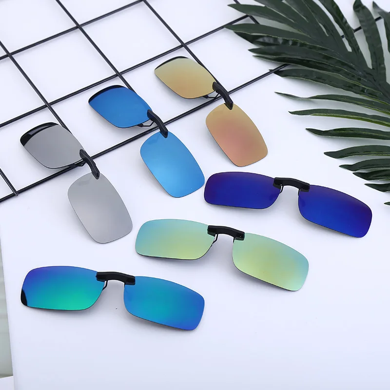 One-word polarized color-changing clip-on lens, very light myopia, sun clip-on driver's night-time polarized eyeglass lenses, su