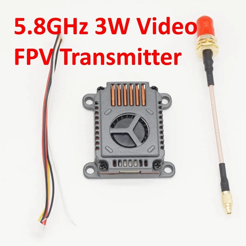 Long Range 5.8G 3W FPV Video Transmitter 48CH Adjustable 25Mw/3000Mw For Racing Drones And Multirotors DIY Part