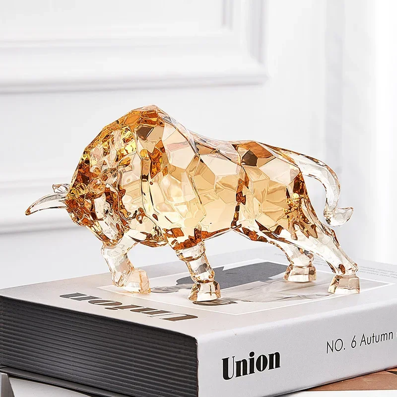 Decorative Luxurious Acrylic Deer Figurine Artistic Living Room Desk Ornament Light Luxury Aesthetic for TV Stand Embellishment