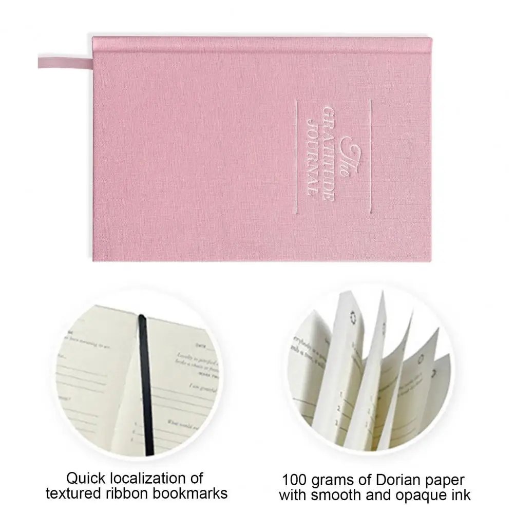 Журнал для знакомых, журнал для благодарности с искусственными элементами, Премиум А5, журнал благодарности с льняной твердой обложкой для благодарности