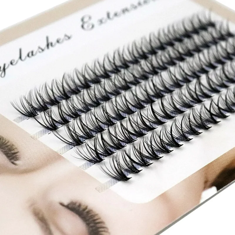 New 20/30/40D Cluster Eyelash 1 box/100 bundle 3D Natural Russian Individual Eyelashes extension Makeup Tool Lashes wholesale