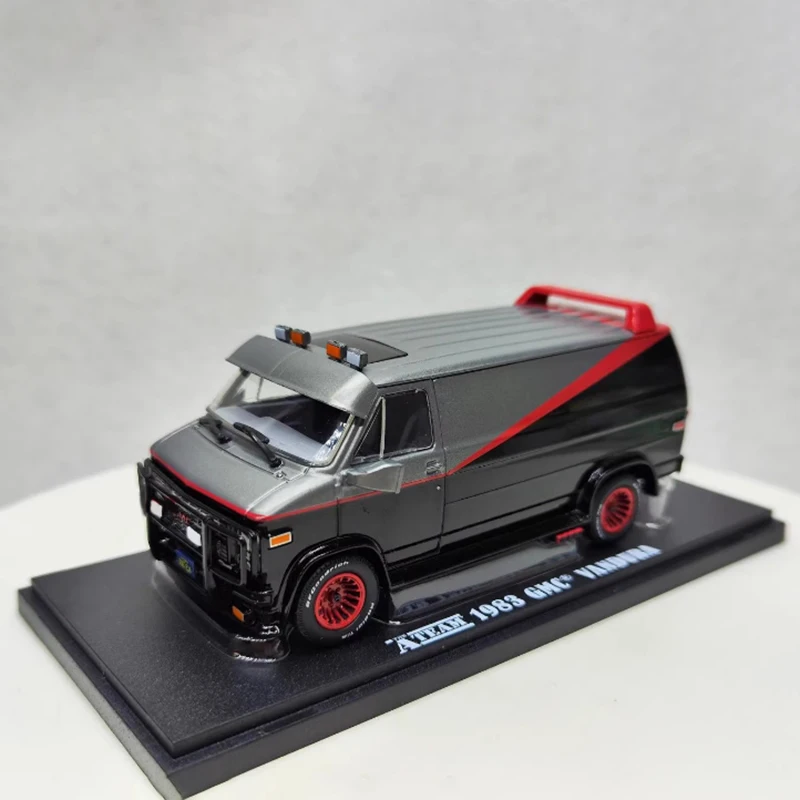 1:43 Scale 1983 Vandur A-Team Alloy Car Model GMC Simulation Finished Product 86515 Ornament Gift Classic Collection
