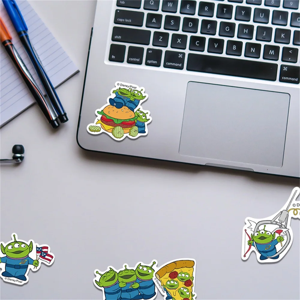 Disney 42 PCS Cartoon Funny Aliens Pixar Theme Creative Sticker For Holiday Gift Bumper Phone Hard Hat Car Scrapbook DIY Sticker