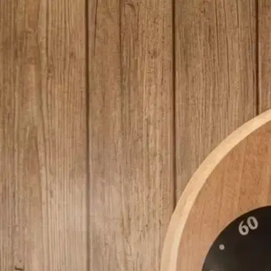For Premium Wooden Sauna Thermometer with Large Clear for Fahrenheit Measurement 17x14x2cm Humidity Resistant Build