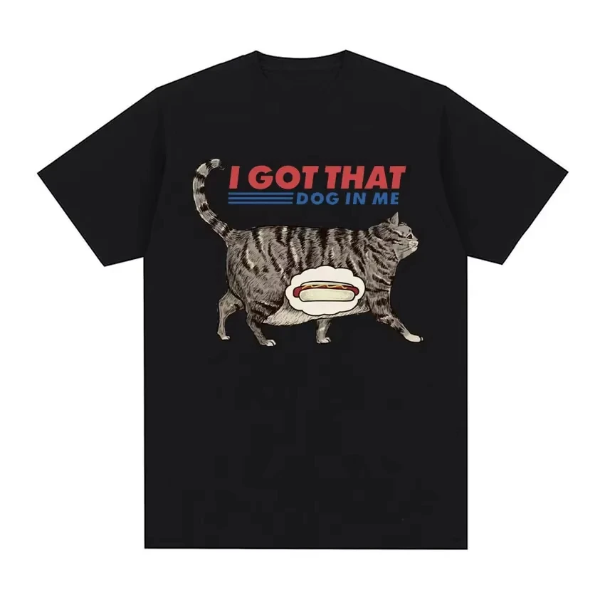 Newer 2026 I Eat Cement Cursed Cat Funny Meme Printed T Shirt for Women Fashion Casual Short Sleeve T Shirts Fe