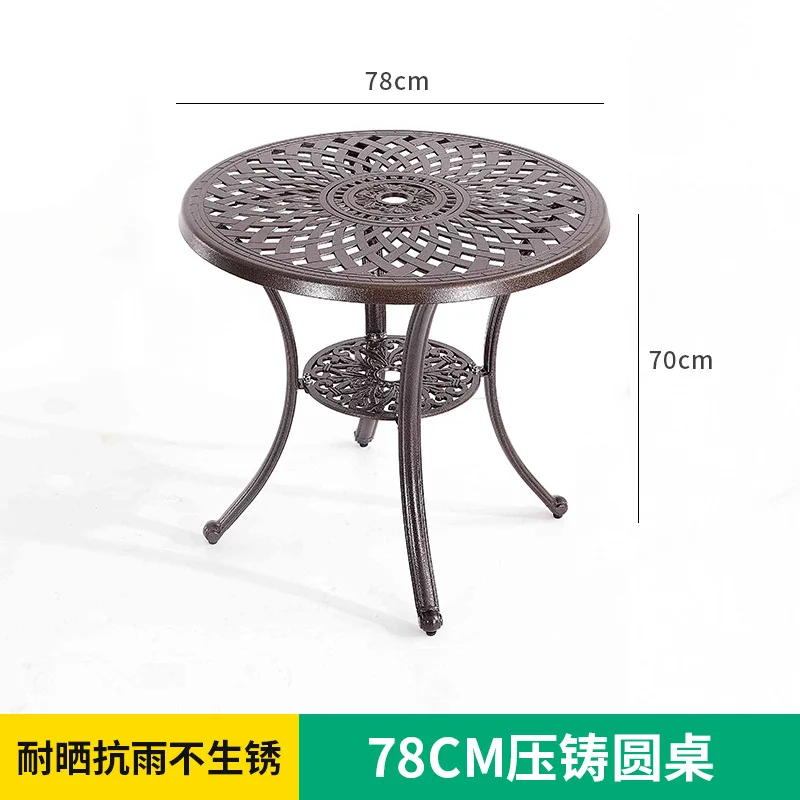 

Outdoor table chair courtyard cast outdoor garden chair die casting balcony villa round table combination