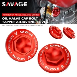Oil Valve Cap Tappet Adjusting Hole Cover Bolt For HONDA XR250 XR400 Motard XR200R CRF230L CRF230M XR 250 Motorcycle Accessories