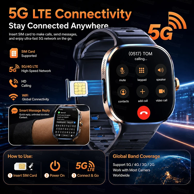All-Network 5G/4G SIM Smart Wa - Men'S Fashion App ulasan dan harga