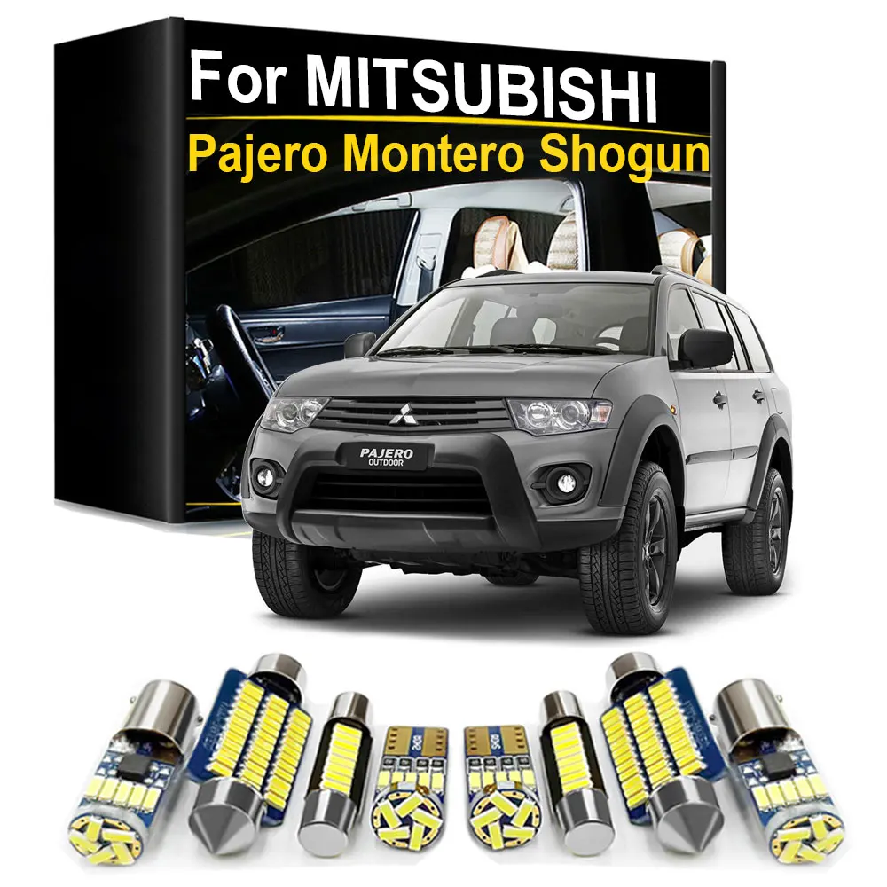 LED-Innenbeleuchtungs-Set für Mitsubishi Pajero 2 3 4 V80 V93 V97 V98 V60 Montero Shogun 1990-2015 2016 2017 2018 2019 2020