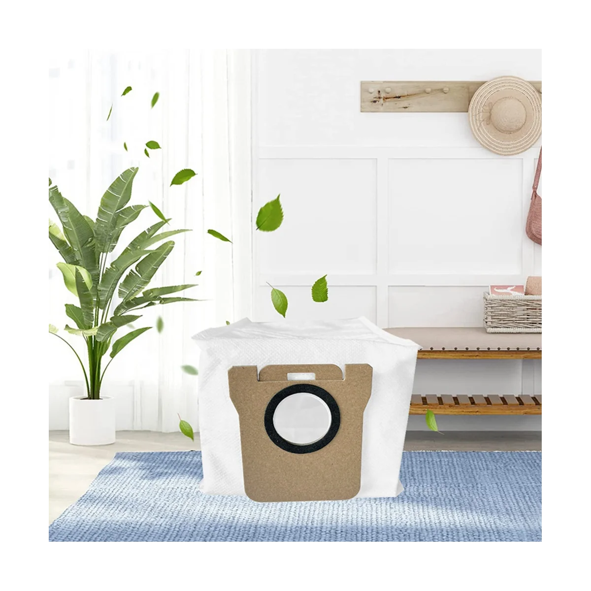 استبدال كيس الغبار ل شاومي Mijia ، روبوت مكنسة كهربائية الملحقات ، قطع كيس القمامة ، 1S X10 + ، 10 قطعة