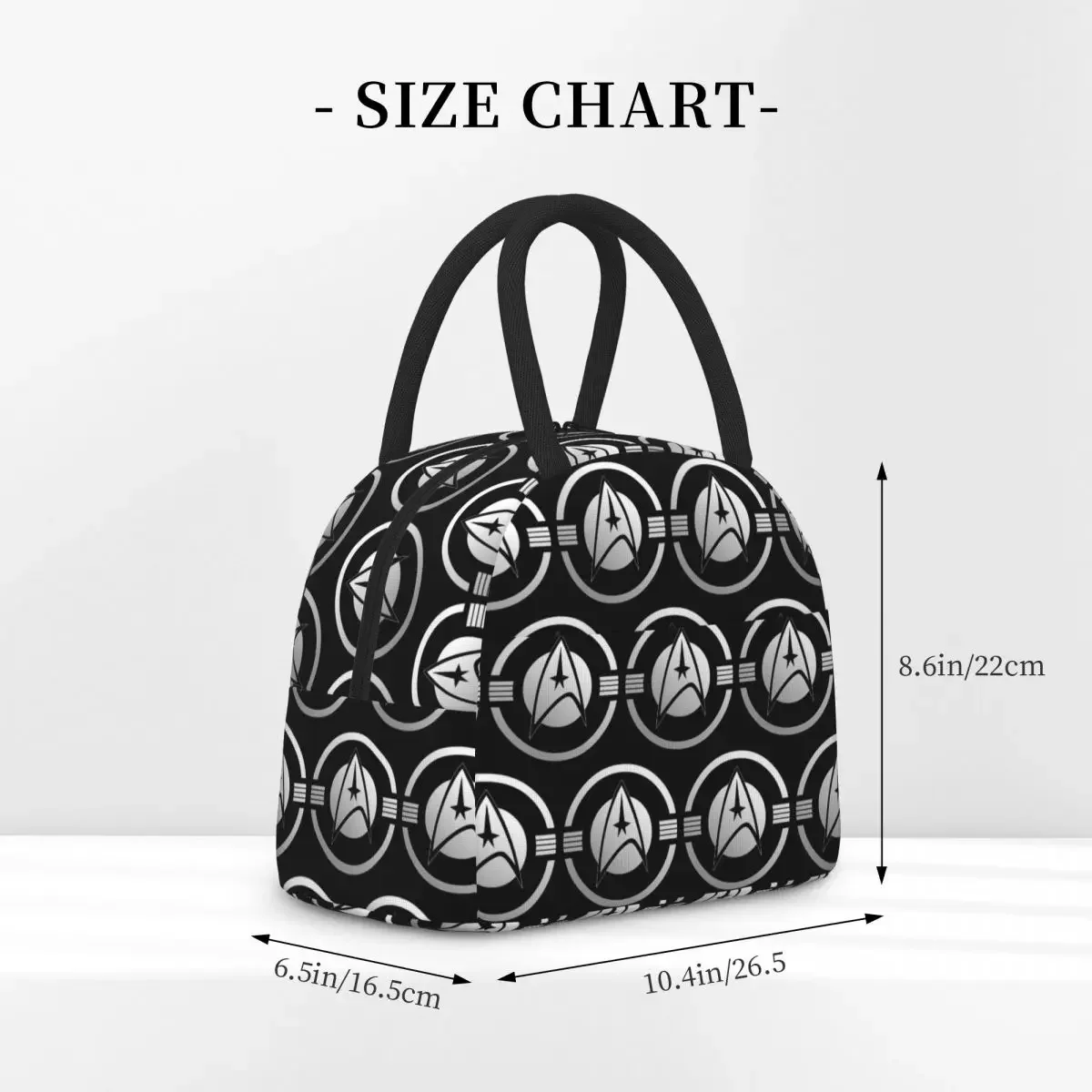 Star Treks Science Fiction TV Series Insulated Lunch Bag for Women Kids Portable Food Boxes Thermal Lunch Box Tote