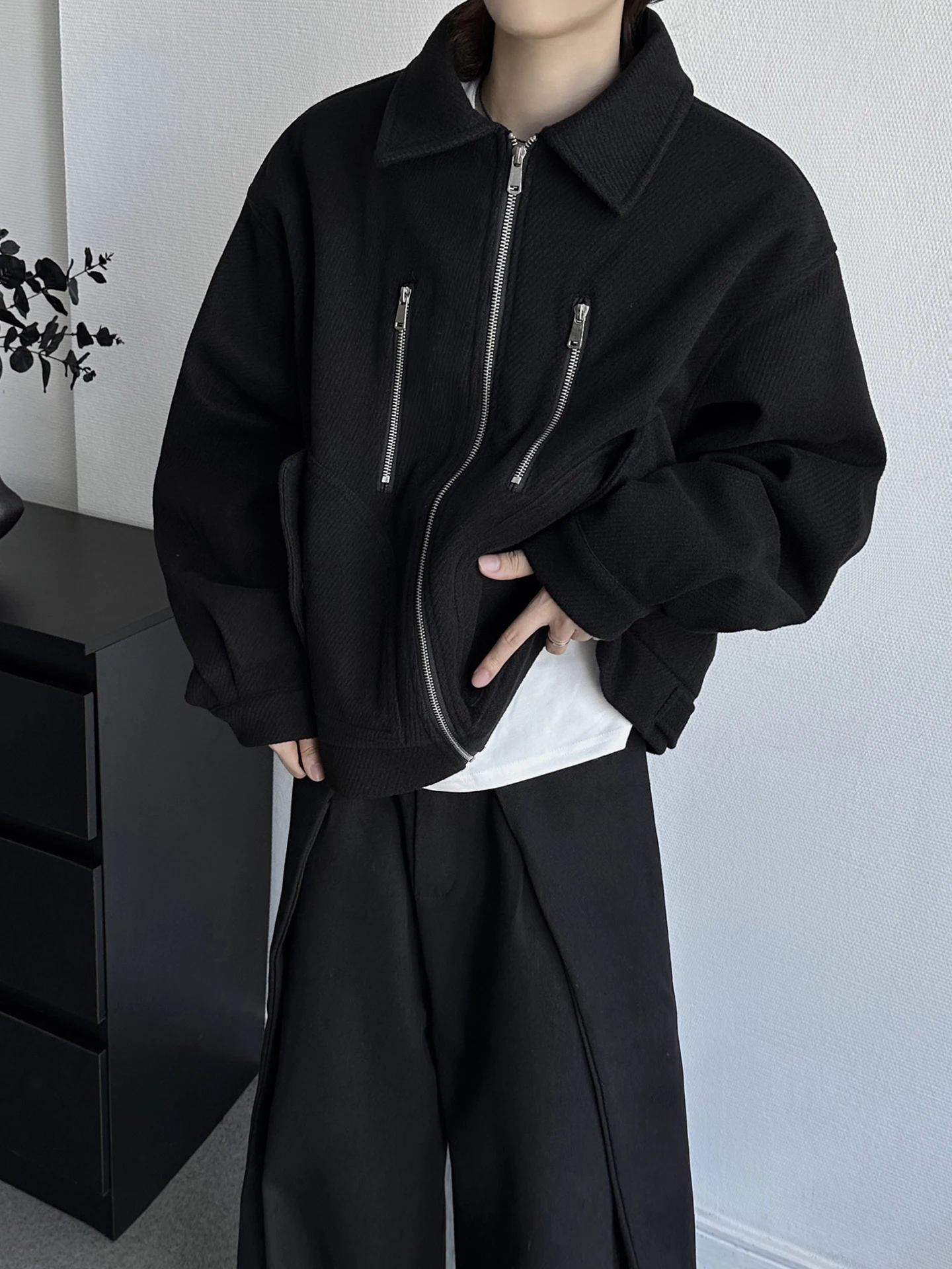 سترات شتوية جديدة للرجال والنساء موضة شتاء 2025 على الطراز الأمريكي سترات متعددة السحاب مزخرفة معاطف باركاس دافئة فضفاضة بسيطة #2