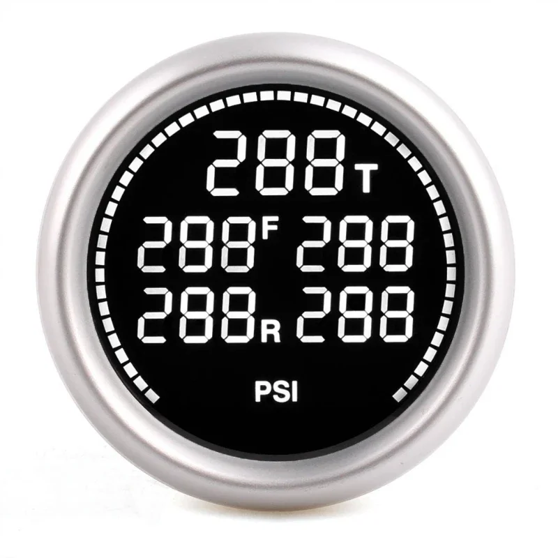Digital display automotive barometer, pneumatic shock absorber barometer