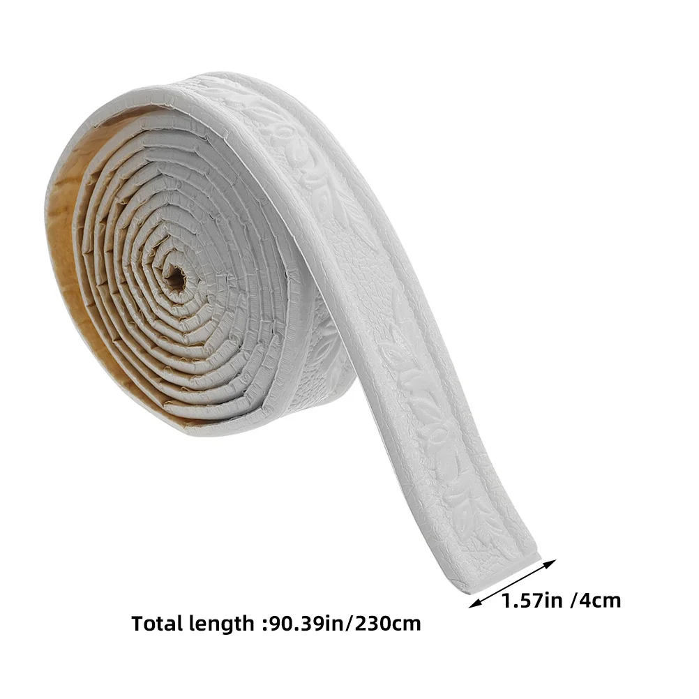 لوح قاعدة PVC ذاتي اللصق قابل للتقشير واللصق لديكور المنزل، سهل التركيب، تطبيق متين ومتعدد الاستخدامات، 4 لفات