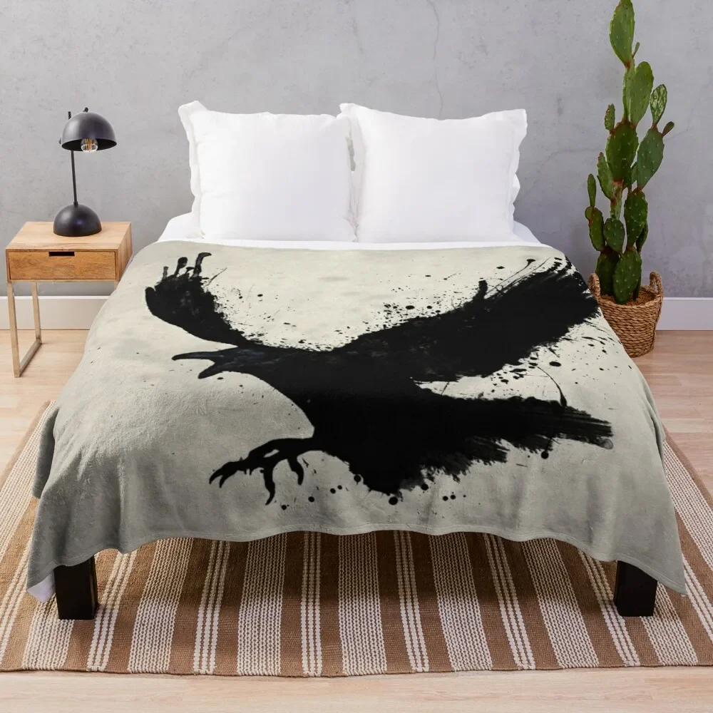 

Raven Throw Blanket Single Blanket Anti-Pilling Flannel