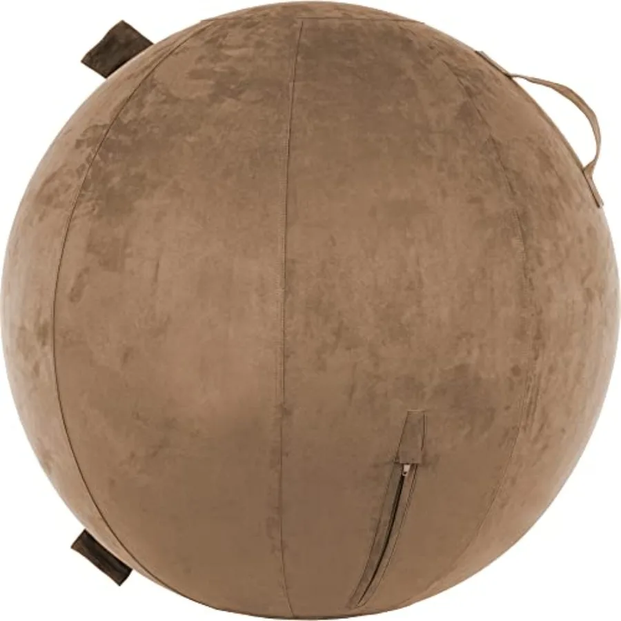 

Exercise Ball Cover with Pump for Yoga Pilates Fitness Balance Stability Office Ball Chair Seat. Soft Slip Resistant Pro Guide