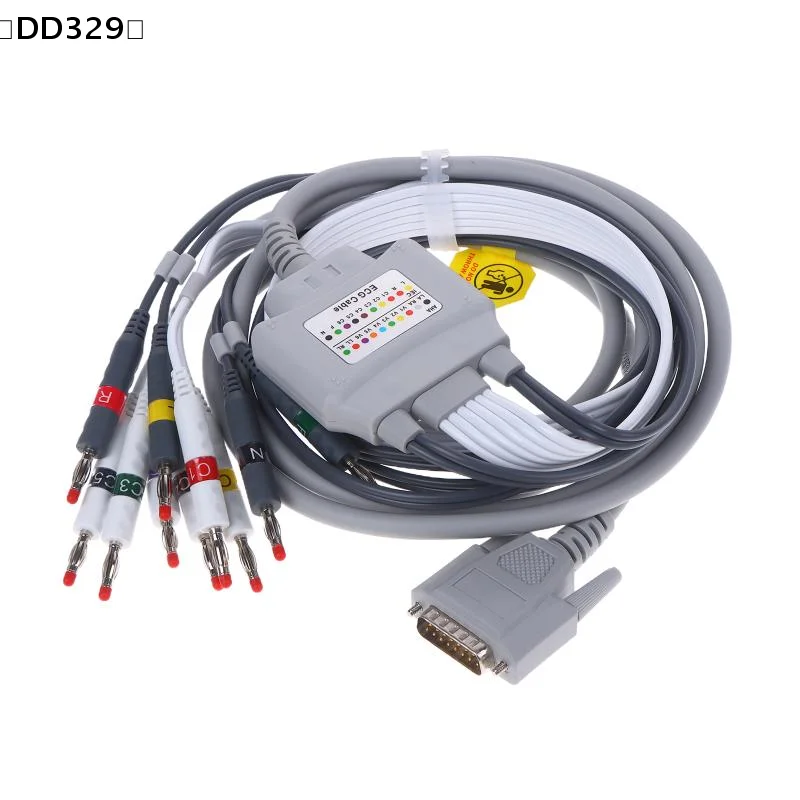 

Compatible For Nihon Kohden ECG-1250,ECG-1350 ECG EKG Cable With Leadwires 10 Leads ECG Cable 4.0 Banana End AHA〔DD329〕