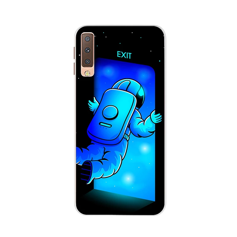 Dla Samsung Galaxy A7 przypadku A7 2017 2016 2015 przypadku miękka Tpu pokrywa Samsung A7 2018 A 7 A750F A700F A710F A720F krzemu skrzynka Coque