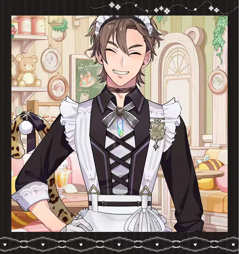 RolePlay Nu: Carnival Eiden Sweet Heartbeat - Disfraz de sirvienta, uniforme adorable, disfraz de cosplay, traje para fiesta de Halloween