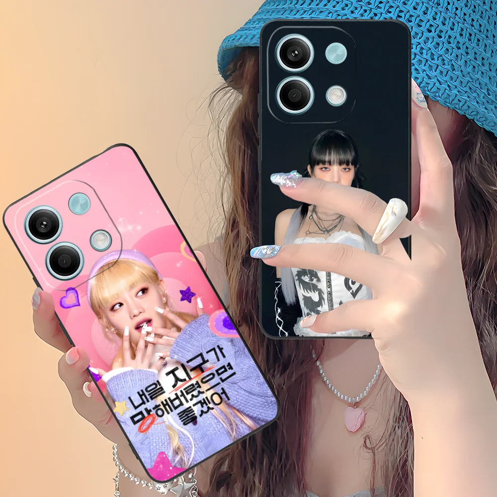 KPOP idle Minnie Phone Case for Xiaomi Redmi Note 13 12 11 10 9 8 7 6 S A Pro Lite Plus 5G Black Cover Cellphones Smartphone