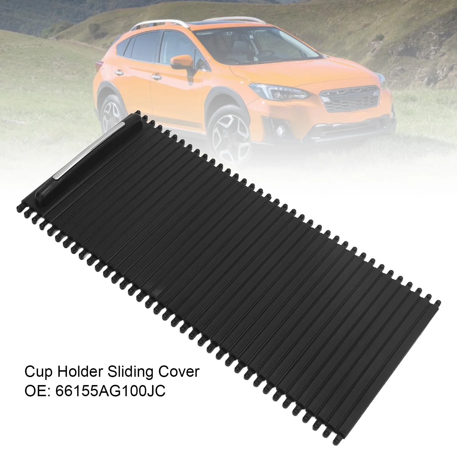 Center Console Roller Cover Prevents Spills 66155AG100JC Professional Cup Holder Sliding Cover Anti Impact for Impreza WRX STI