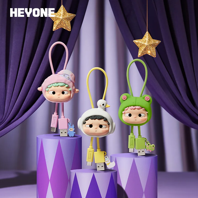

Аутентичный запас Heyone, ограниченная серия, слепая коробка, классическая серия, зарядный кабель для передачи данных Typc, модные игры, креативные праздничные подарки
