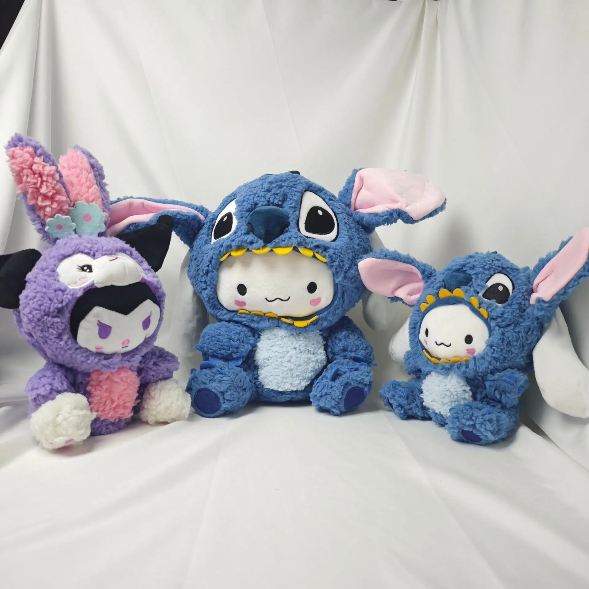 

Cartoon Cute Doll Sanrio Transforms into Kuromi Stitch Children's Plush Toy Decoration Gift