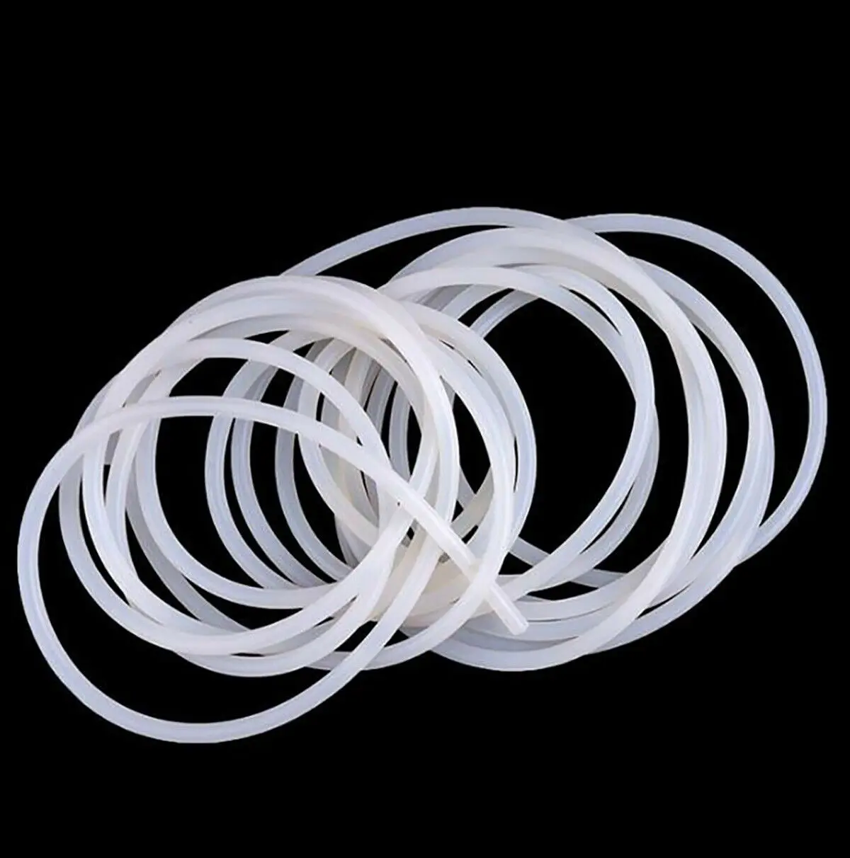 1M Solid Silicone Rubber Gasket Round Rods Sealing Round Rod For Lighter Sealing Strip Wire & Cable Rod Tube Ø1 - 25mm