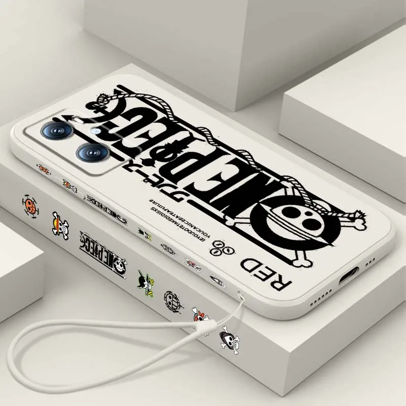 

Comic One Piece Logo Dark Art Phone Case For OPPO Find X5 A5 A6 A80 A60 A40 A3 A98 A96 A94 A76 A54 A74 A73 A16 Liquid Left Rope