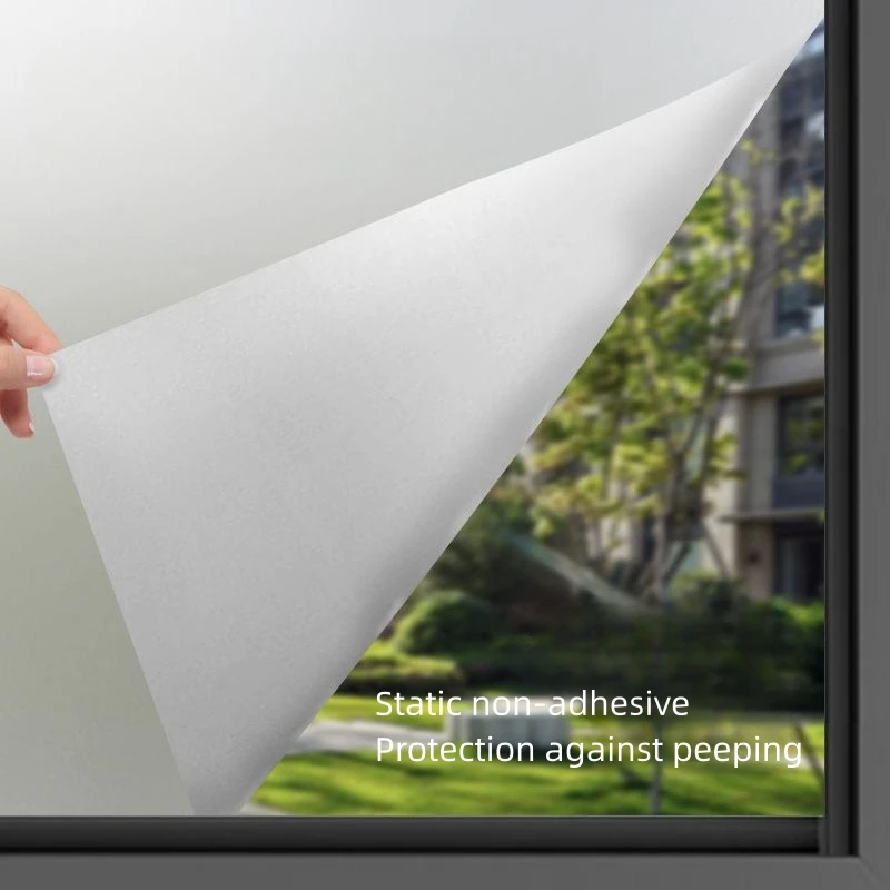 Home Electrostatic Pure Frosted Window Film. Bathroom Window For Privacy. The Office Is Interference-Proof. Sunscreen Film