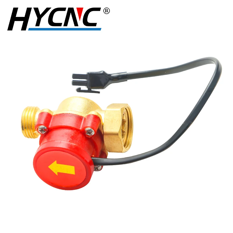 Flow Switch Sensor Copper Water Cut Protection Caliber 8mm 10mm 12mm Signal Booster Pump For CO2 Laser Engraving Cutting Machine