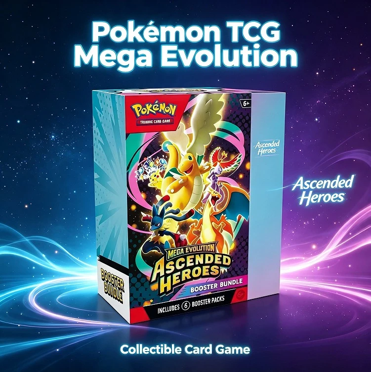 HOT HOT Pokémon Englisch Mega Evolution Ascended Heroes Scarlet Violet 151 Bundle ME03 Trainer Box Sammelkartenspiel