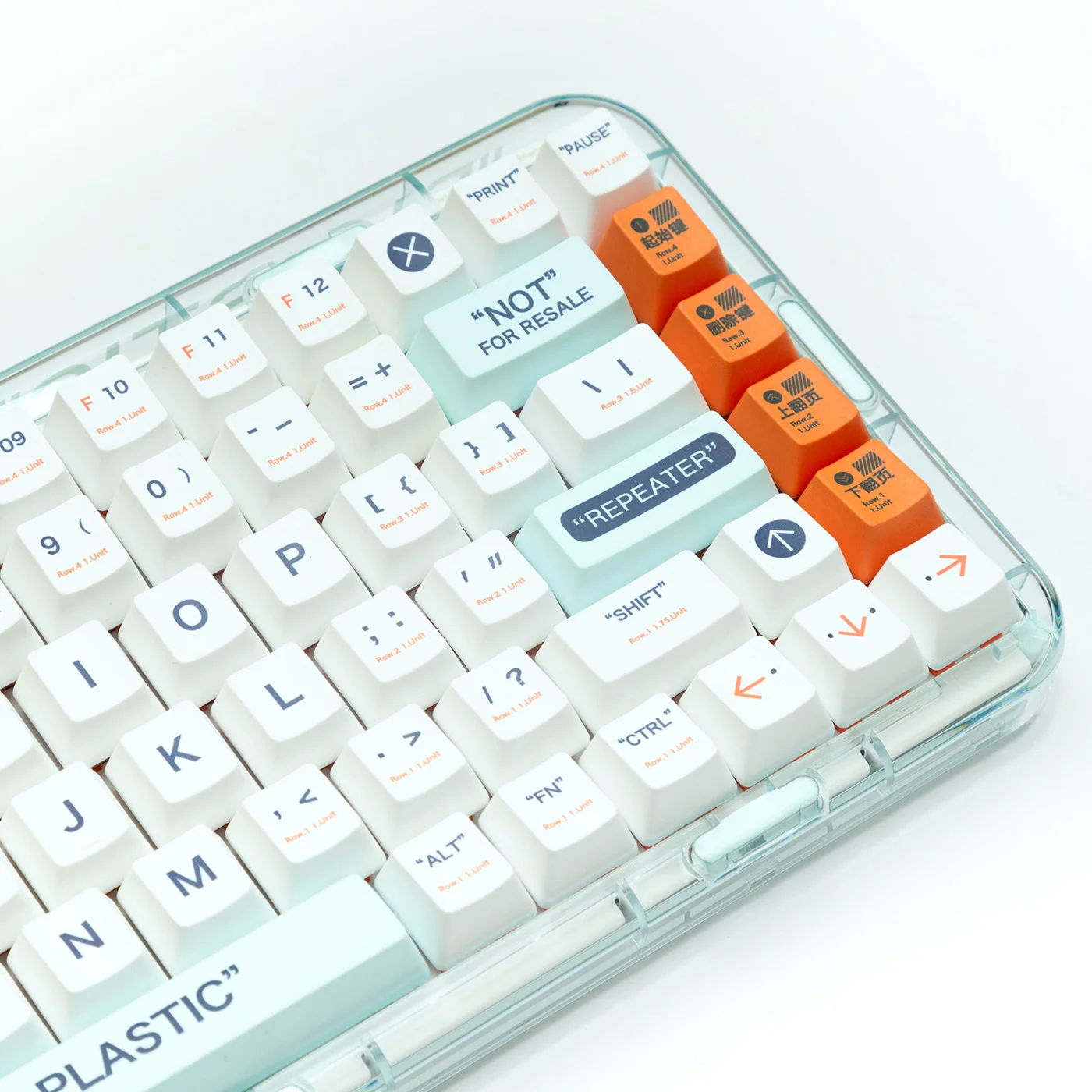 Imagem -05 - Chaves Pbt Keycaps de Plástico Teclado Mecânico Corante Sub Oem Perfil Branco Gk61 Anne Pro 135