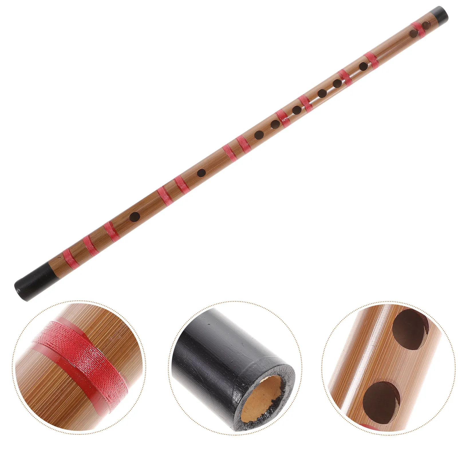 1Pcs Student Wooden Flute D Key Portable Lightweight Chinese Flute Beginner Introductory Traditional Instrument Accurate Tone
