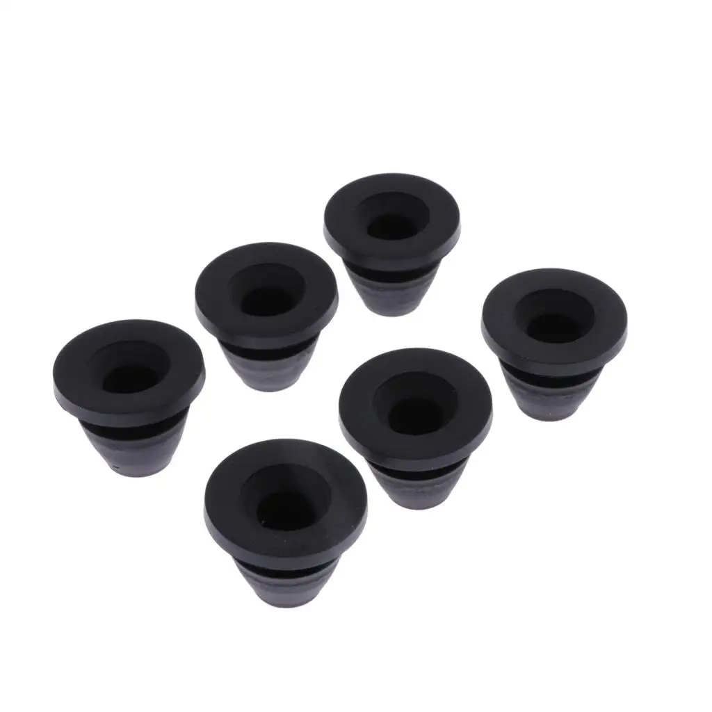 6x Motorcycle Side Covers Grommet for Touring, Rubber, Φ 28mm, Black image 5