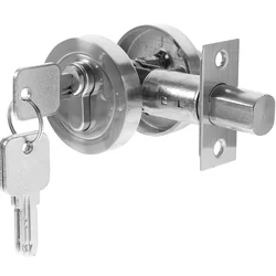 Zinc Alloy Round Door Lock Single Sided Deadbolt Cylinder Lock Bolt Lock Hidden Door Lock Door Locks For Door Dead Bolt Locks