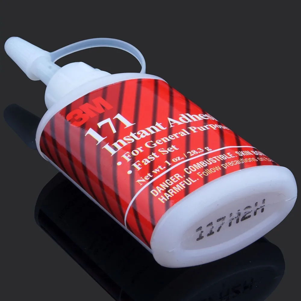 Pegamento 3M171 importado de Estados Unidos, 28,3g, adhesivo seco instantáneo súper fuerte y bajo blanqueamiento para unión de neumáticos, pegamento modelo