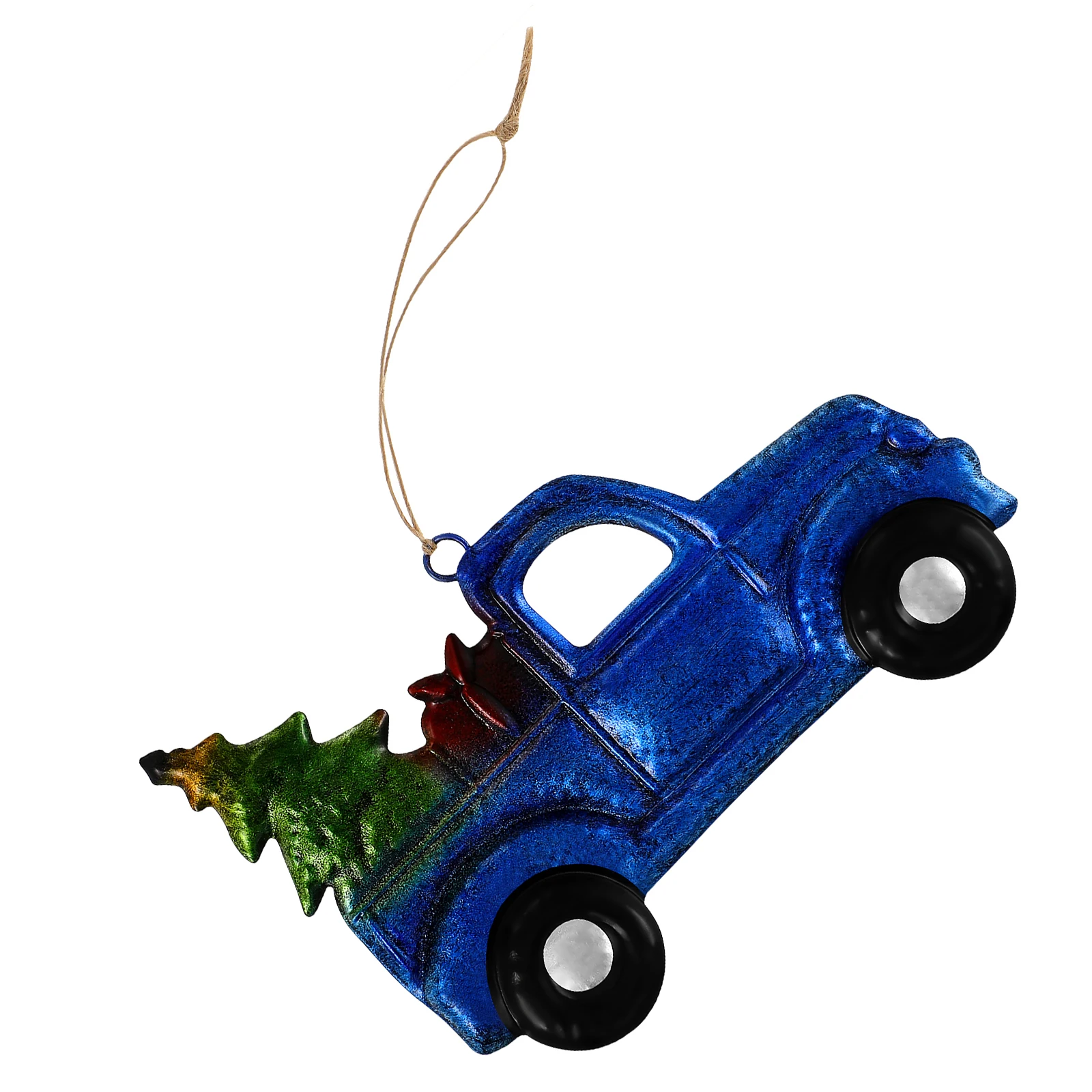 

1Pcs Christmas Hanging Iron Sheet Car Pendant Xmas Tree Decor Charming Holiday Party Ornament Christmas Car Pendant
