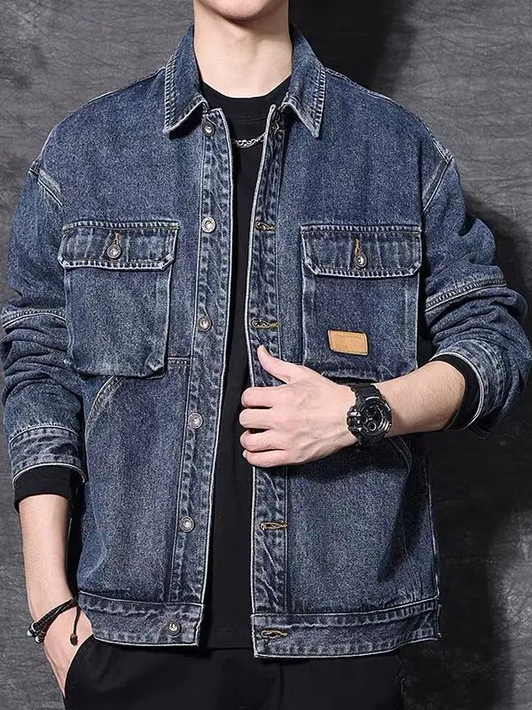 

Классический американский свободный крой, мужской джинсовый тюнер, весна-осень, Новое поступление, молодежная рабочая одежда, прочный, износостойкий