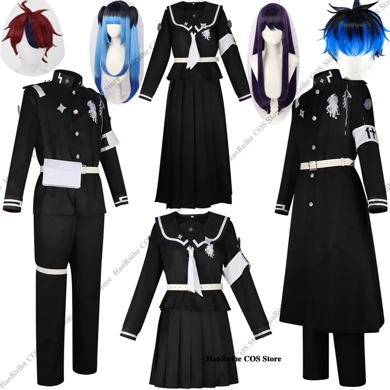 

❤2026❤ Tsukumo Kako Sizuhara Hiruko Women Coat Dress Set Cosplay Costume Suit The Hundred Cos Line -Last Defense Academy Hallow❤